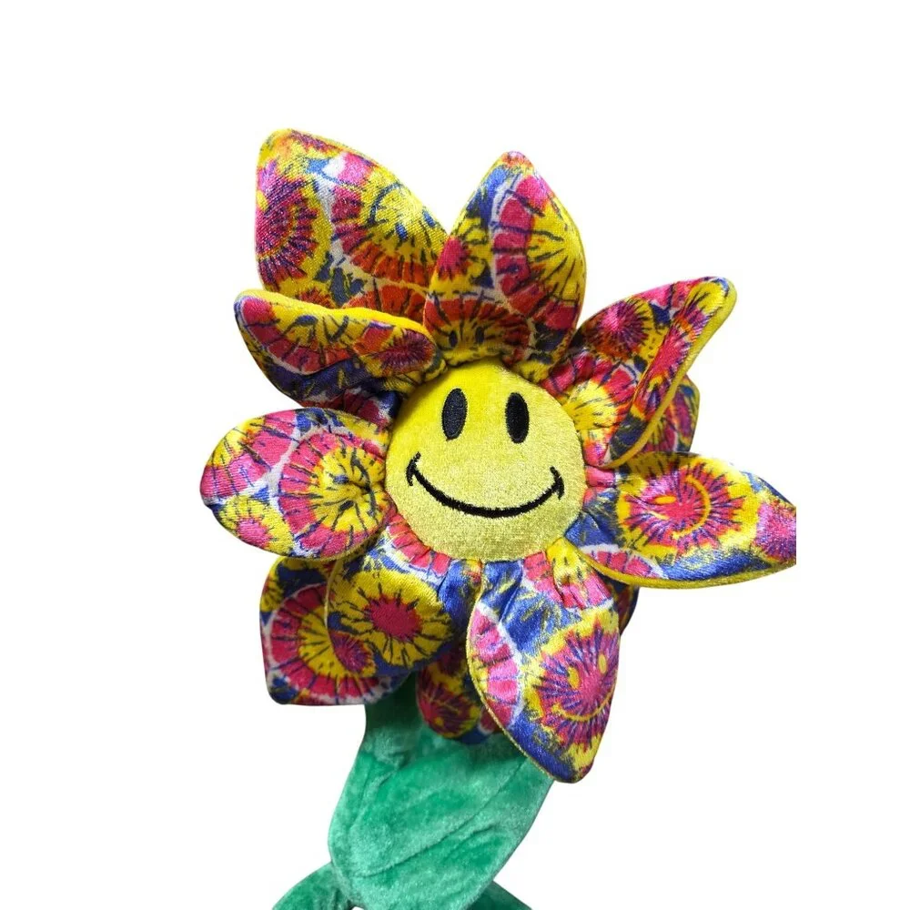 Crazy Daisies Bendable Flower Smiley Faces Plush - Picture 6 of 9